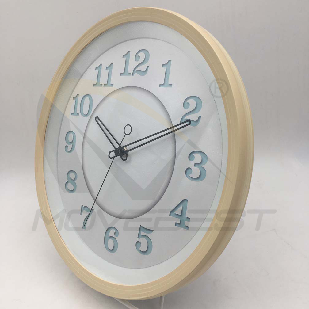 Plastic Wall Clock Wooden Finishing Round 13.5 inch -9075(图10) 9075 wood(图10)