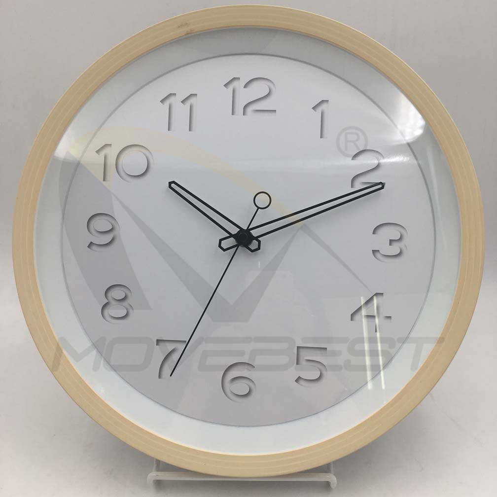 Plastic Wall Clock Wooden Finishing Round 13.5 inch -9075(图11) 9075 wood(图11)