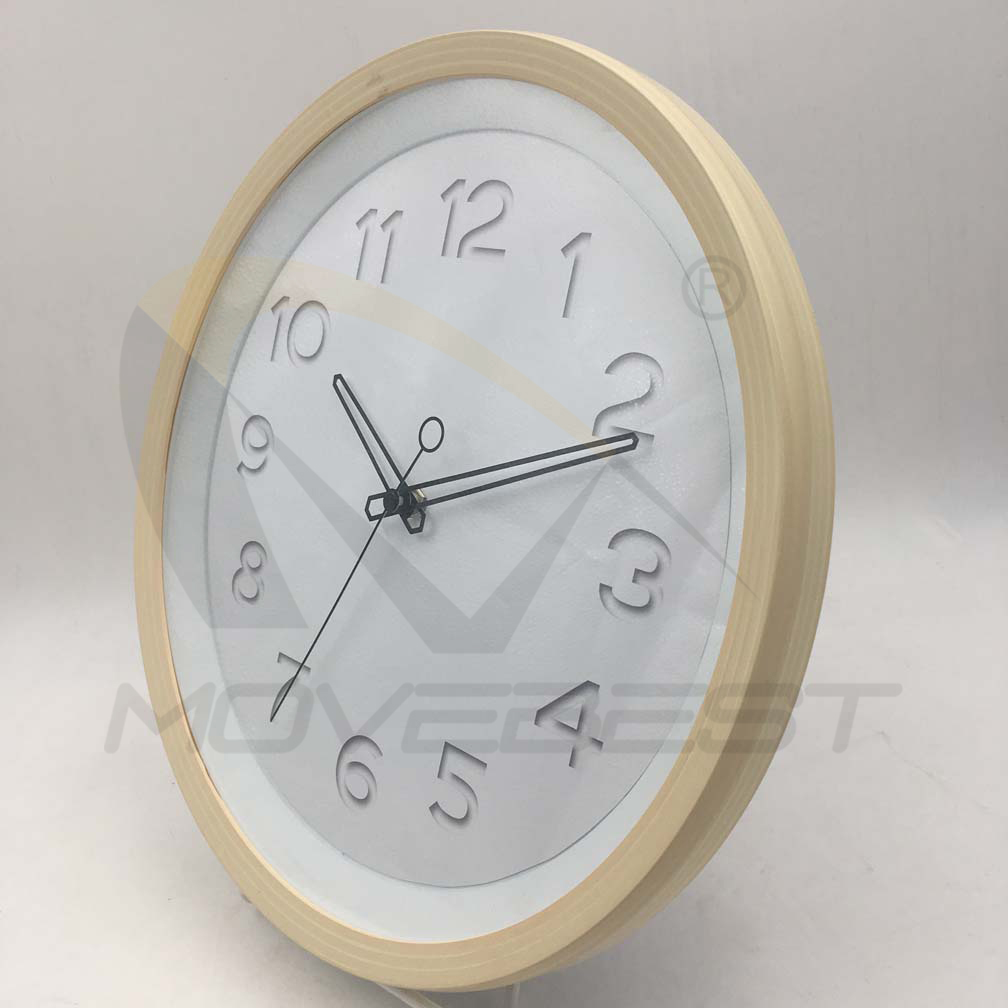 Plastic Wall Clock Wooden Finishing Round 13.5 inch -9075(图12) 9075 wood(图12)