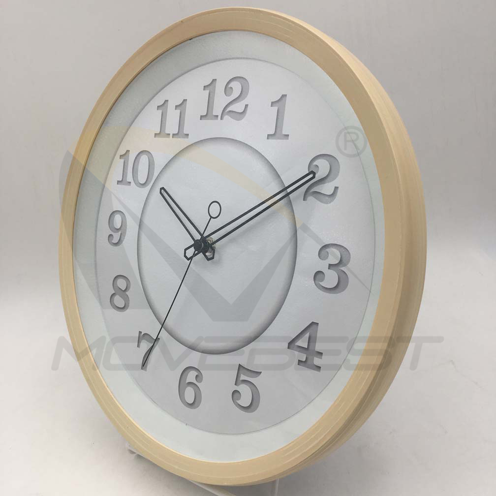 Plastic Wall Clock Wooden Finishing Round 13.5 inch -9075(图14) 9075 wood(图14)