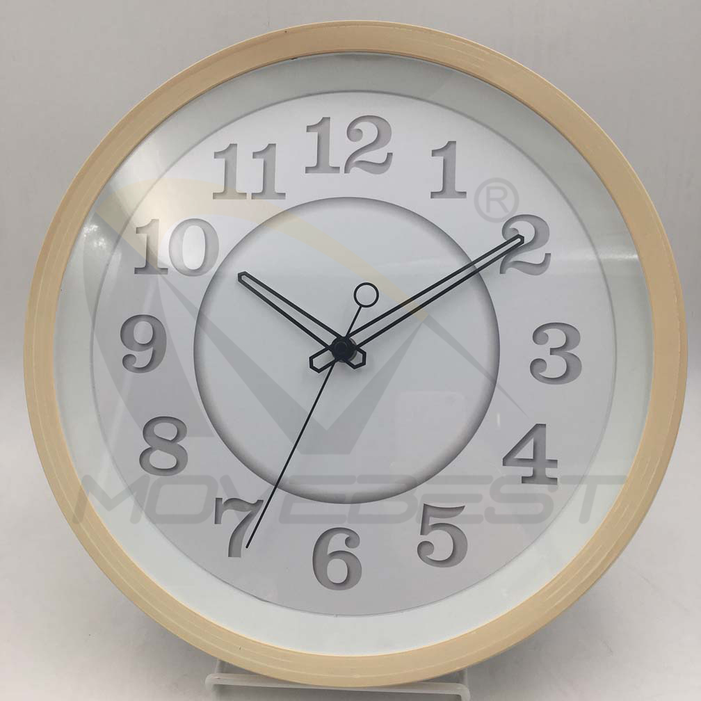 Plastic Wall Clock Wooden Finishing Round 13.5 inch -9075(图13) 9075 wood(图13)