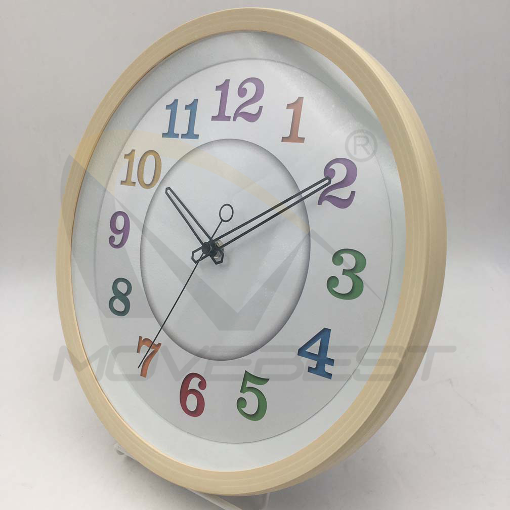 Plastic Wall Clock Wooden Finishing Round 13.5 inch -9075(图16) 9075 wood(图16)