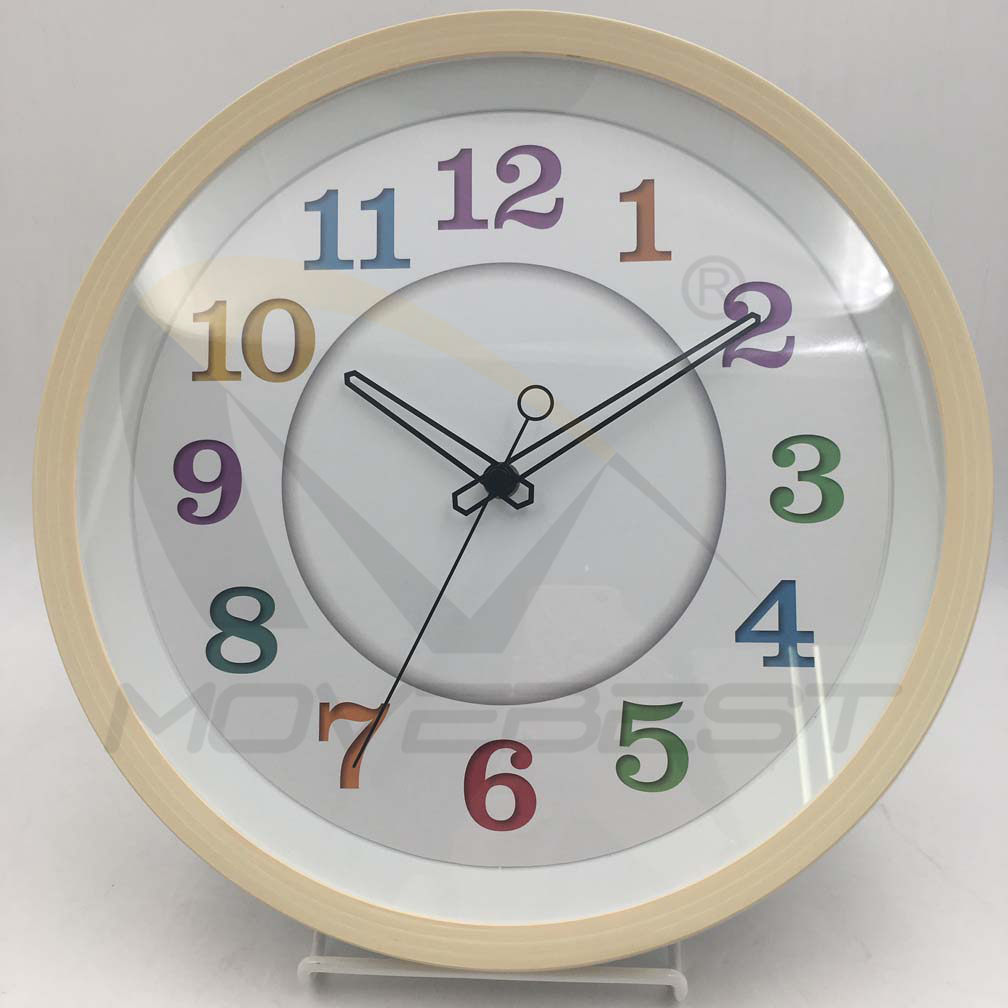 Plastic Wall Clock Wooden Finishing Round 13.5 inch -9075(图15) 9075 wood(图15)