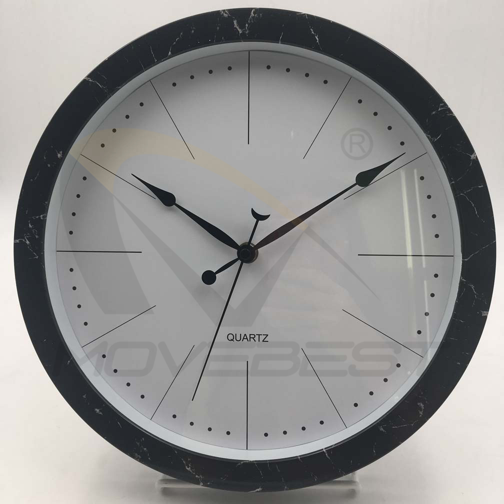 Plastic Wall Clock Marble Stone Finishing Round 12 inch -6156(图3) 6156 Marble(图3)