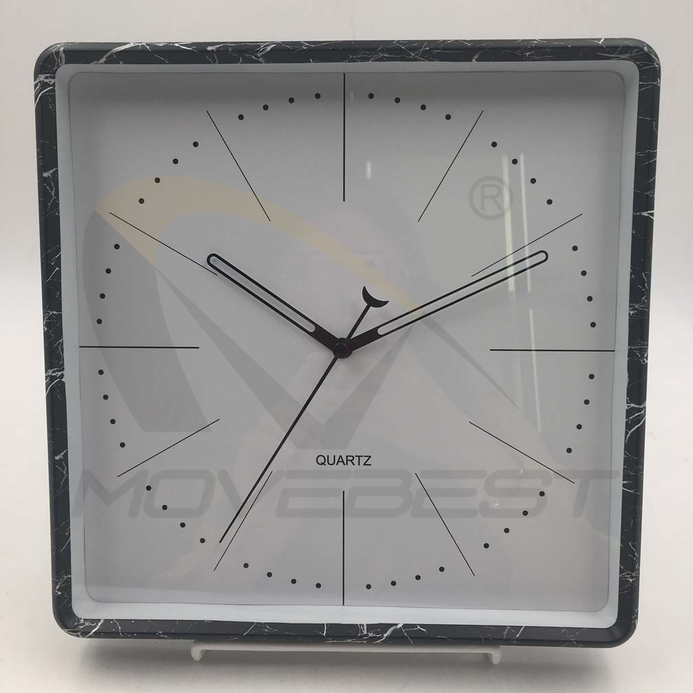 Plastic Wall Clock Square Mable Stone Finishing-9061(图4) 9061 Marble(图4)