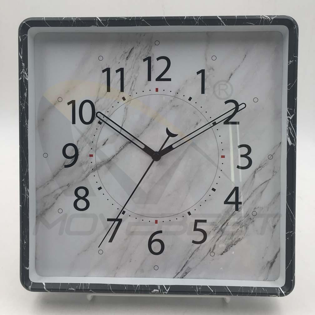 Plastic Wall Clock Square Mable Stone Finishing-9061(图3) 9061 Marble(图3)