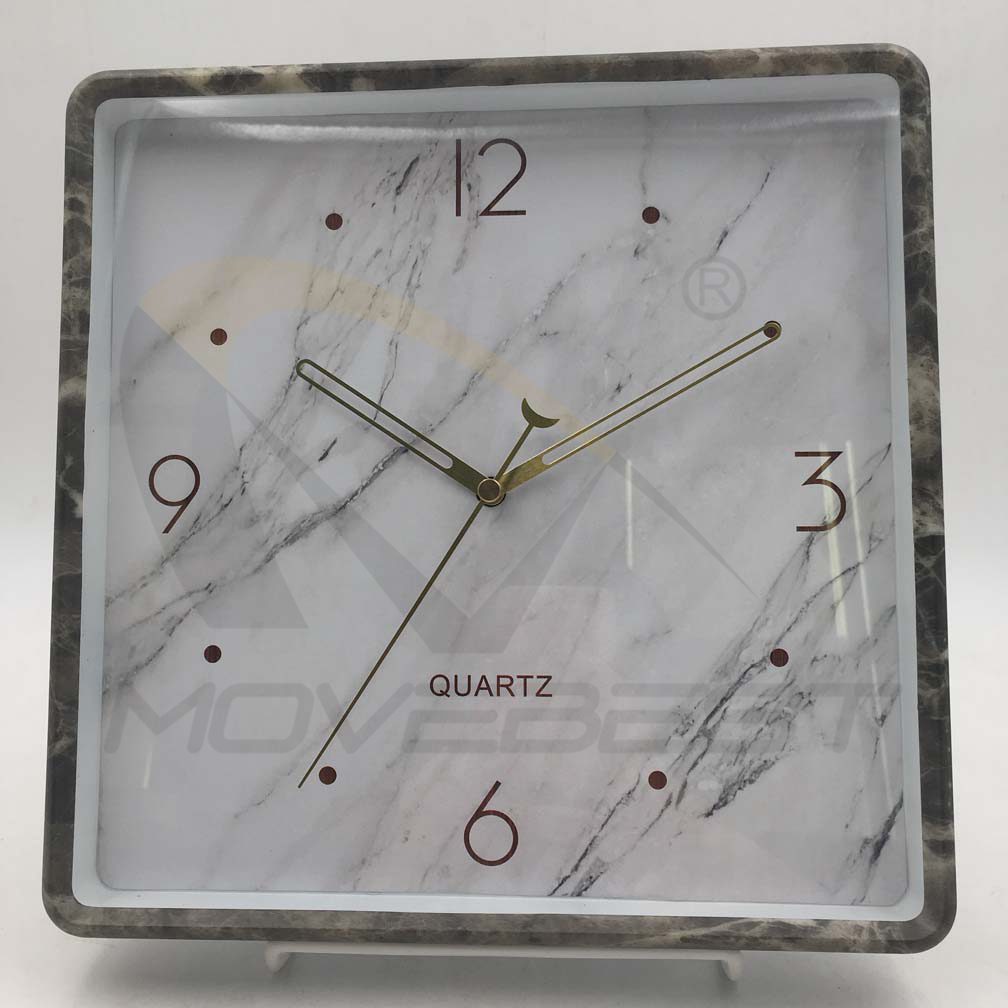 Plastic Wall Clock Square Mable Stone Finishing-9061(图5) 9061 Marble(图5)