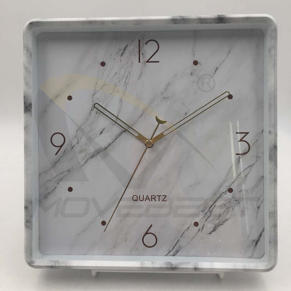 Plastic Wall Clock Square Mable Stone Finishing-9061(图9) 9061 Marble(图9)