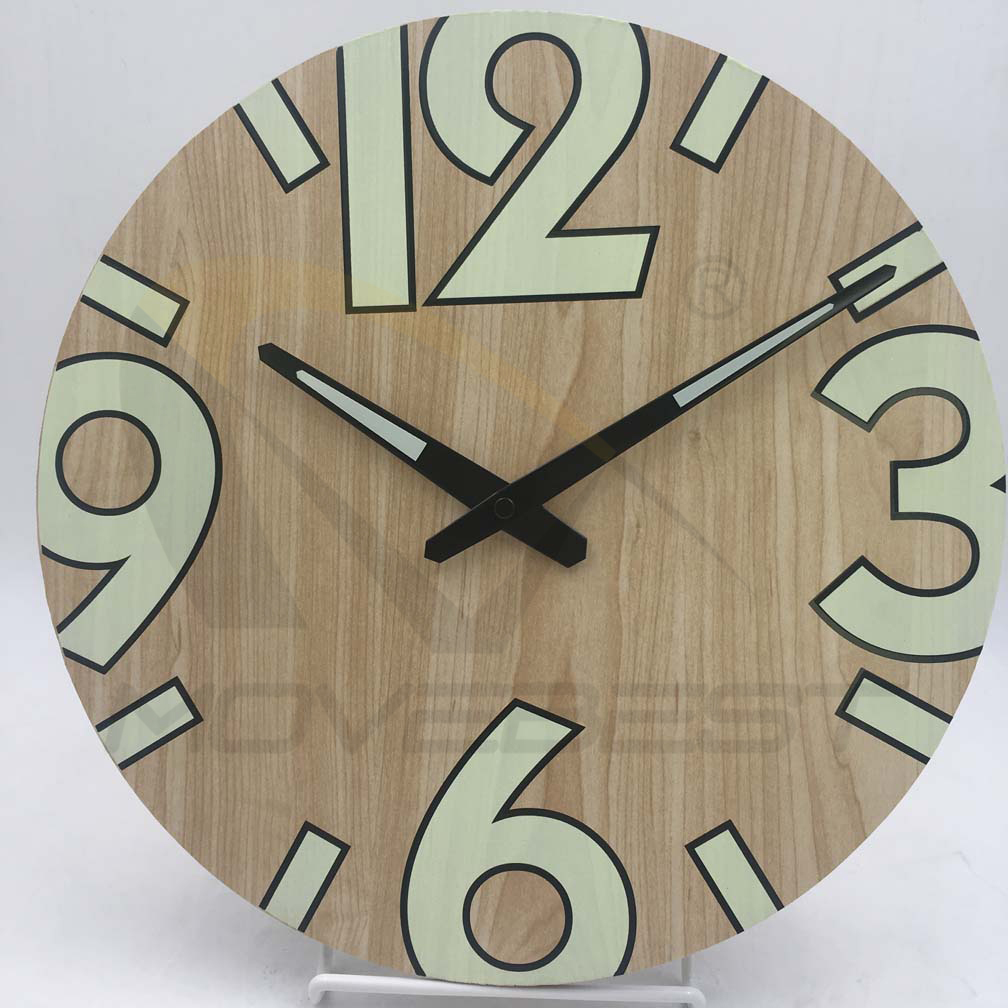 MDF Wall Clock Luminous 13 inch-9228(图9) MDF 33CM(图9)