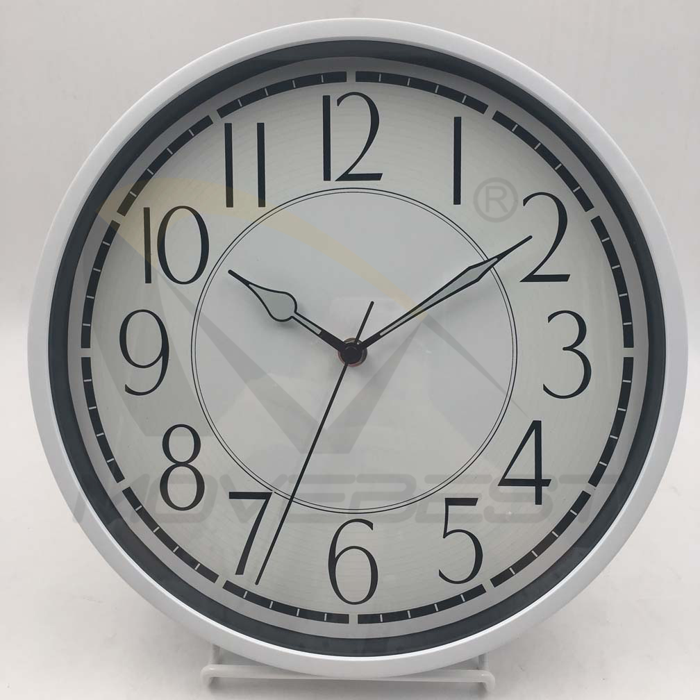 Plastic Wall Clock Wooden Finishing Silk-Print Glass 12 inch -9115(图12) 9115 wood(图12)