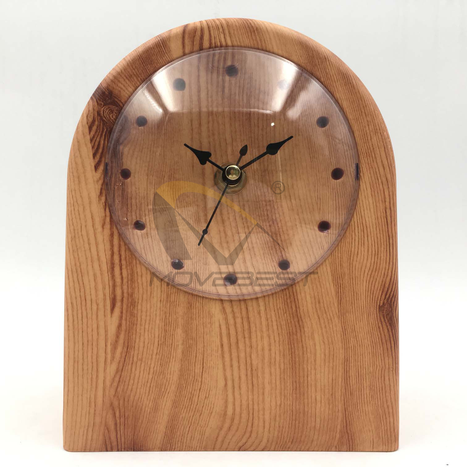 Plastic Table Clock Wooden Finishing Clock-9190(图1) 9109 wood(图1)