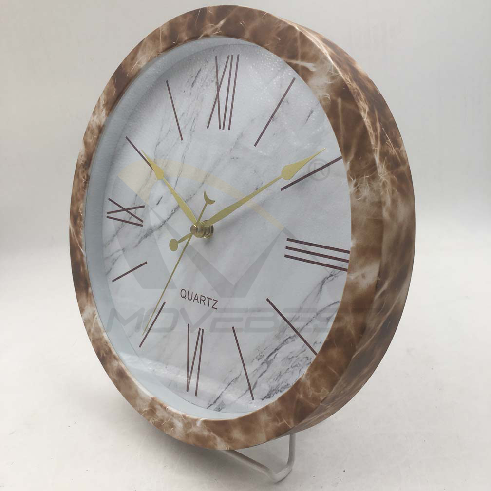 Plastic Wall Clock Round 10 inch -6155(图2) 6155 Marble(图2)