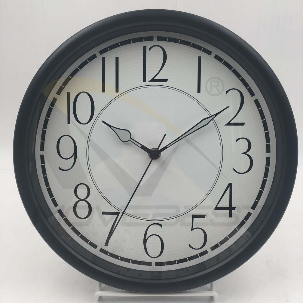 Plastic Wall Clock Luminous Clock 12 inch-6167(图2) 6167 fluorescence(图2)