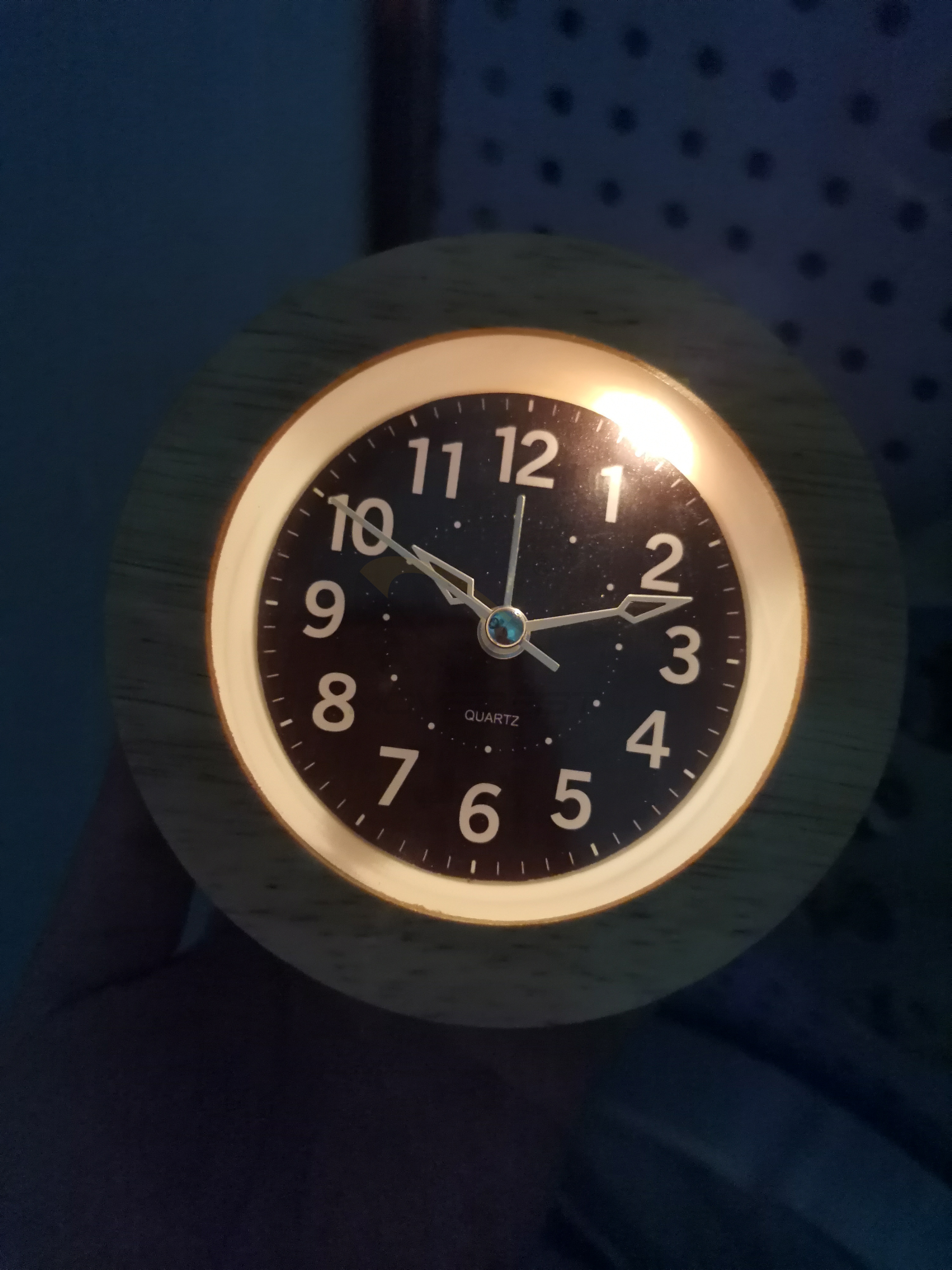Wood Alarm Clock with Light Round Shape-N0010(图2) n0010 Night light wood(图2)