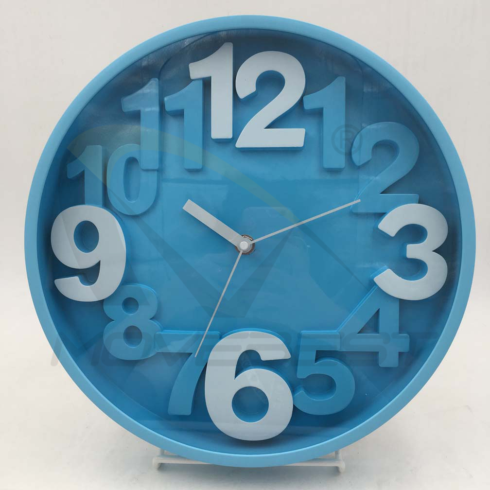 Plastic Wall Clock Round 12 inch-HL6708(图1) HL-6708(图1)