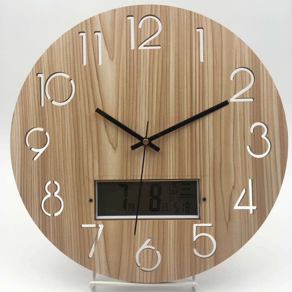 MDF Wall Clock with Calendar-G2003	(图2)